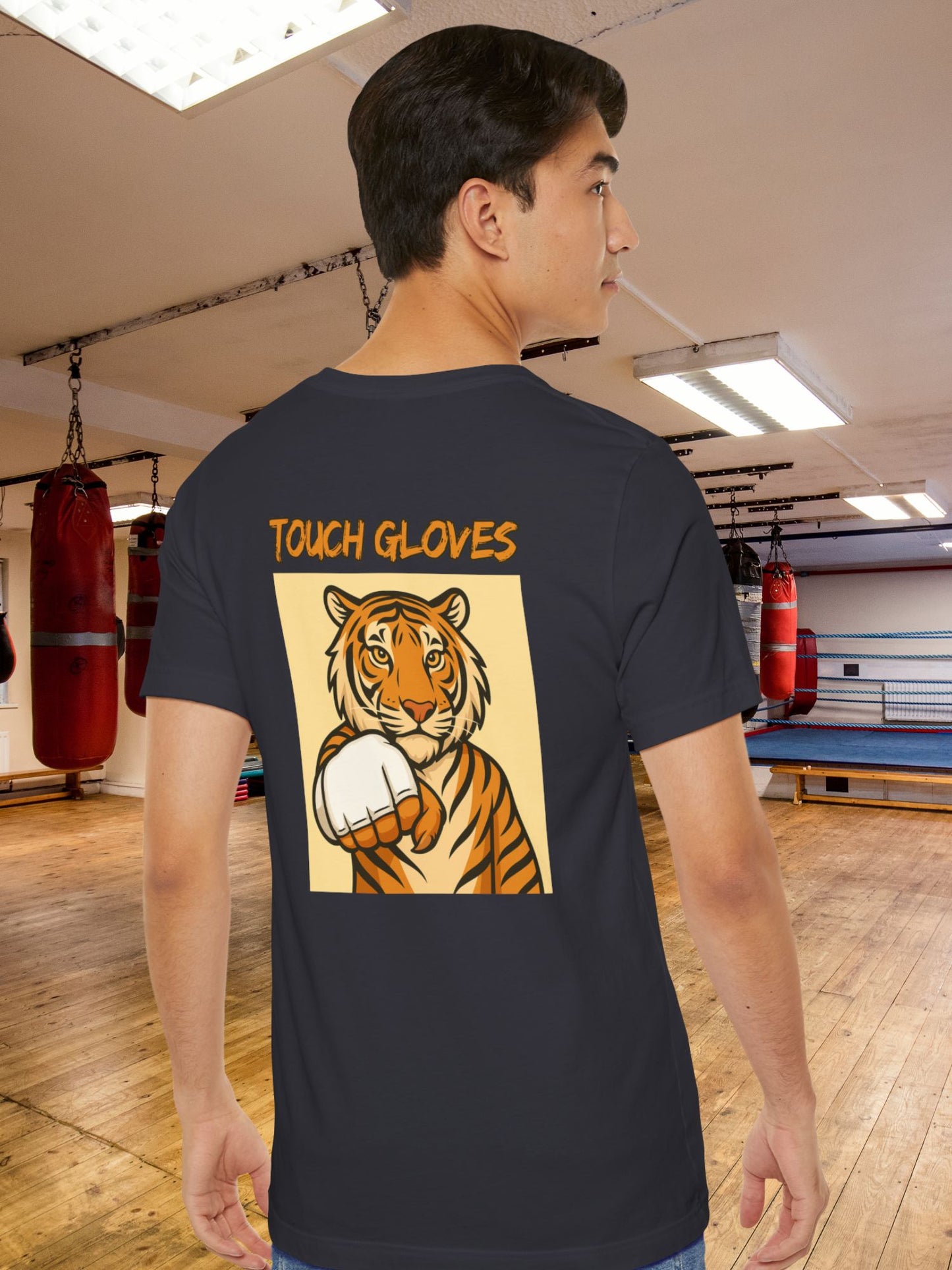 'Touch Gloves' MMA Tiger Graphic Unisex T-Shirt, MMA Apparel, Tiger Lover Tee