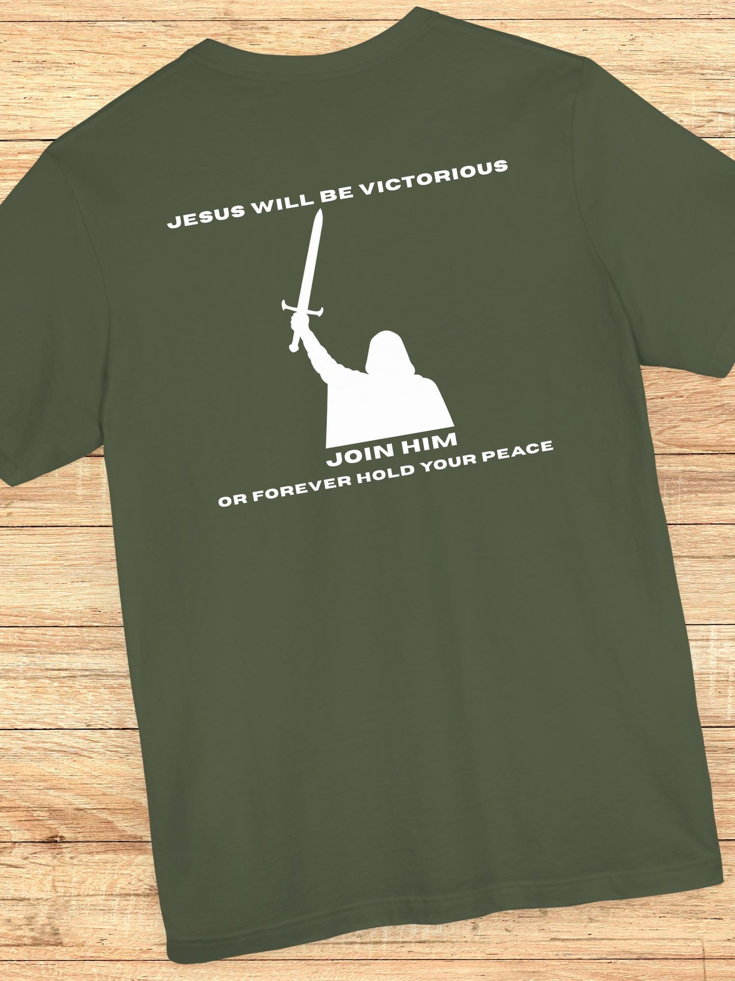 'Jesus Will be Victorious, Join Him, Or Forever Hold Your Peace' Victory Graphic Unisex T-Shirt, Christian Apparel, Jesus Tee