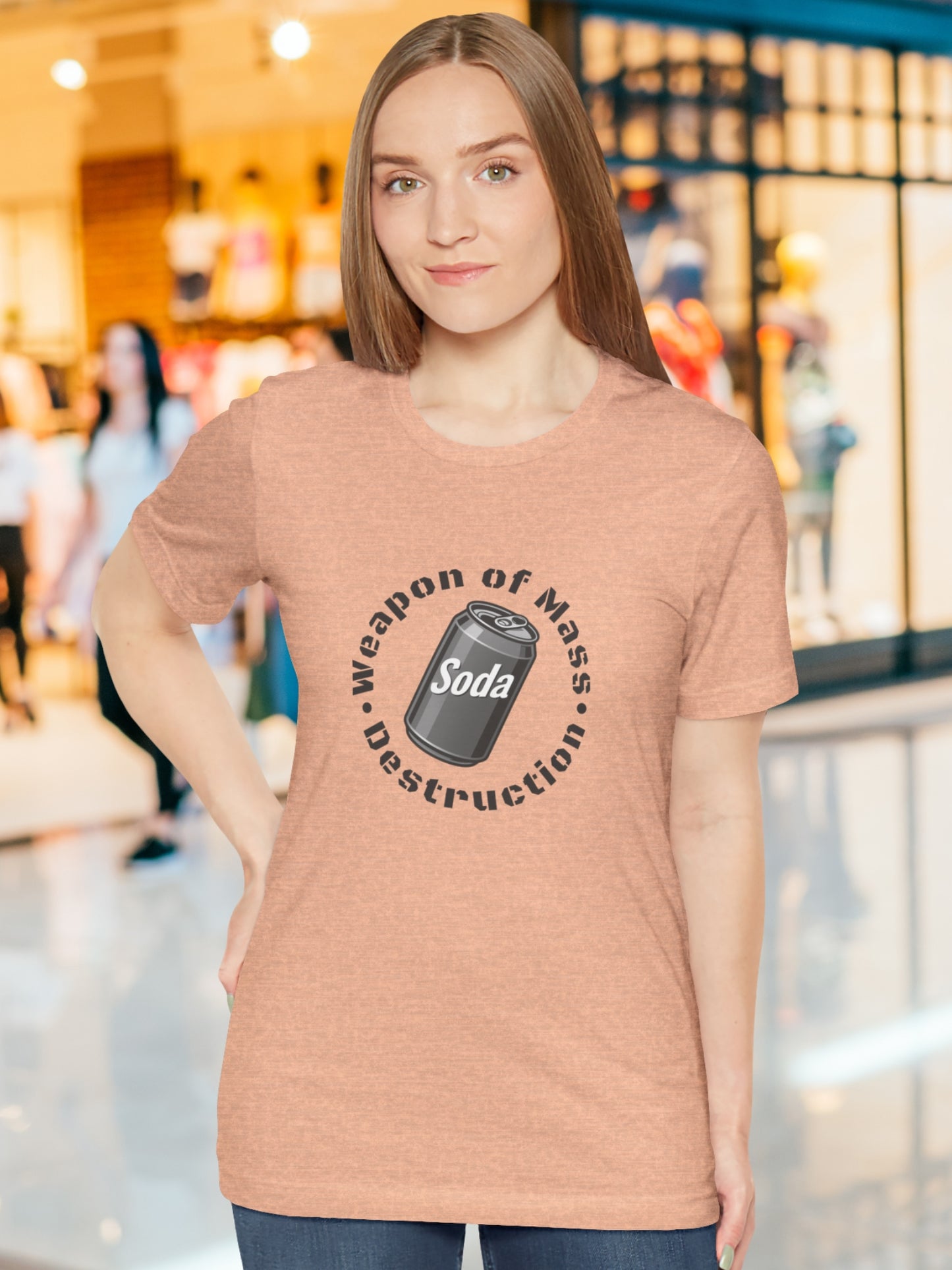 'Weapon of Mass Destruction' Soda Can Graphic Unisex T-Shirt, Health and Wellness