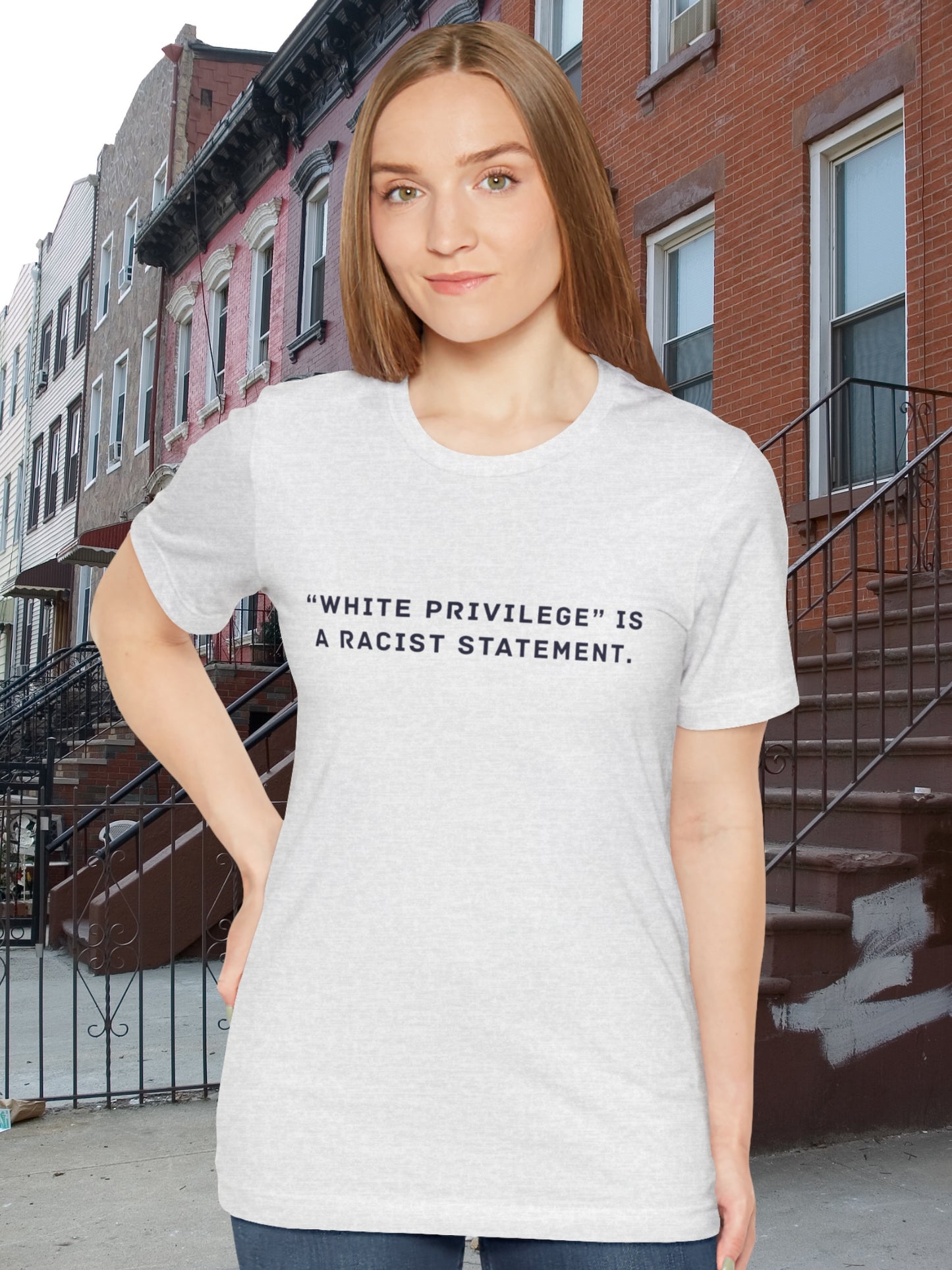 '"White Privilege" Is a Racist Statement' Unisex T-Shirt