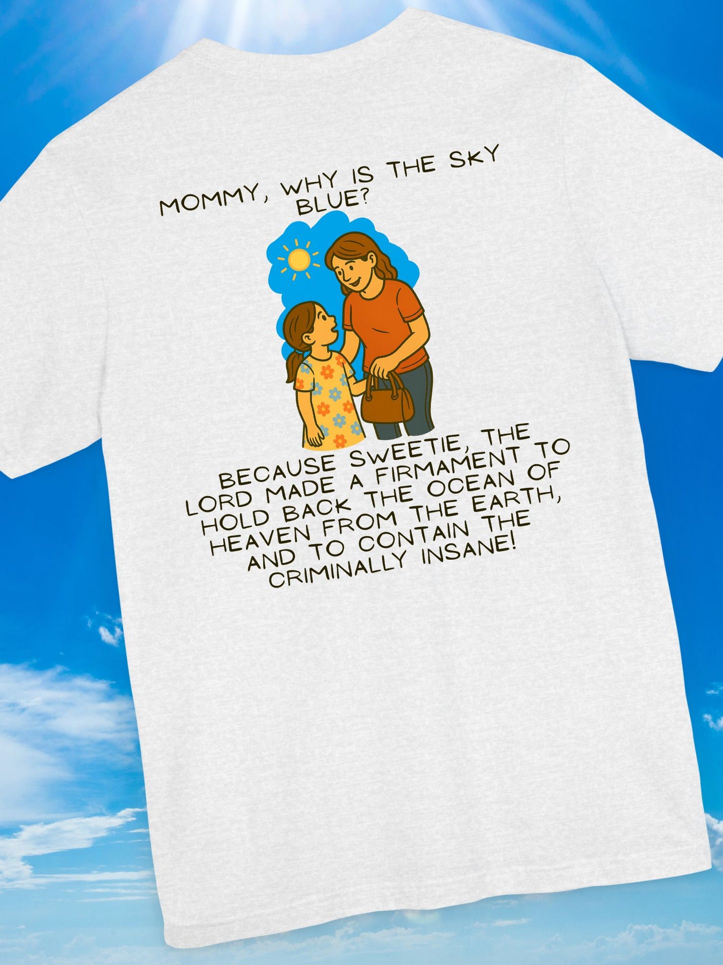 'Why is the Sky Blue?' Mommy & Me Christian Tee, Christian Apparel