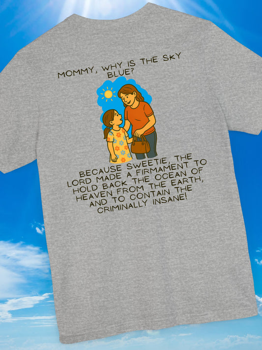'Why is the Sky Blue?' Mommy & Me Christian Tee, Christian Apparel