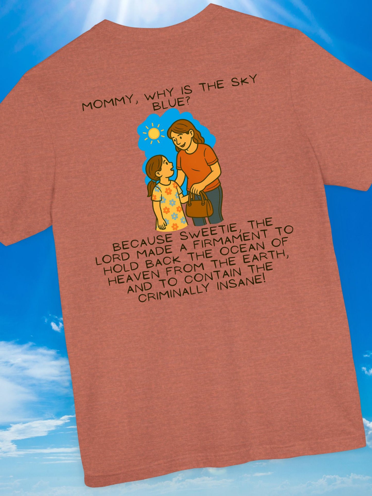 'Why is the Sky Blue?' Mommy & Me Christian Tee, Christian Apparel