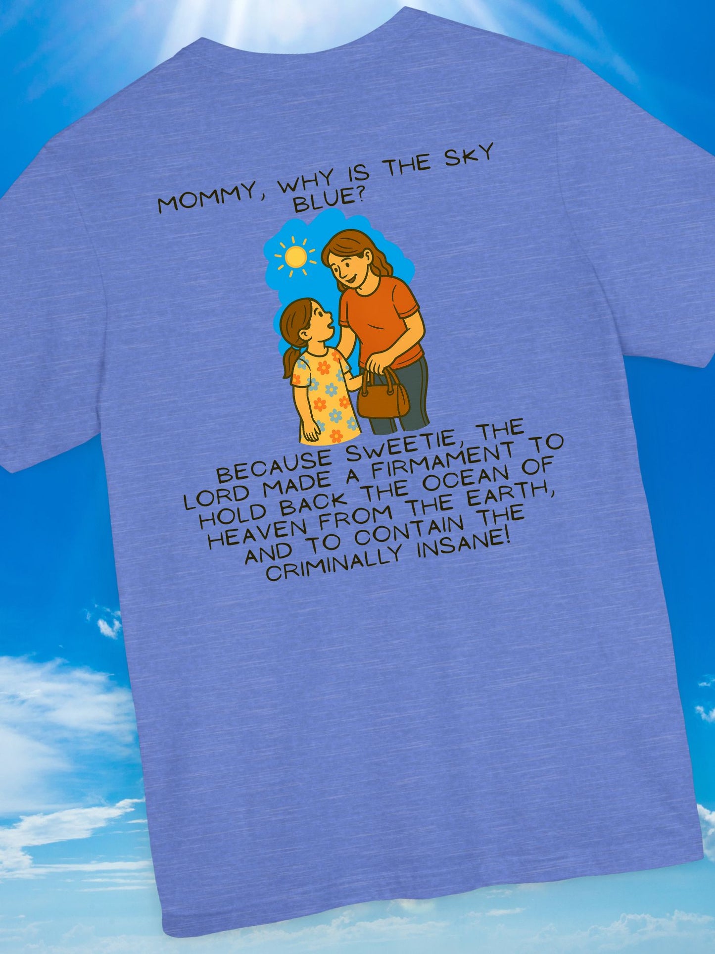 'Why is the Sky Blue?' Mommy & Me Christian Tee, Christian Apparel