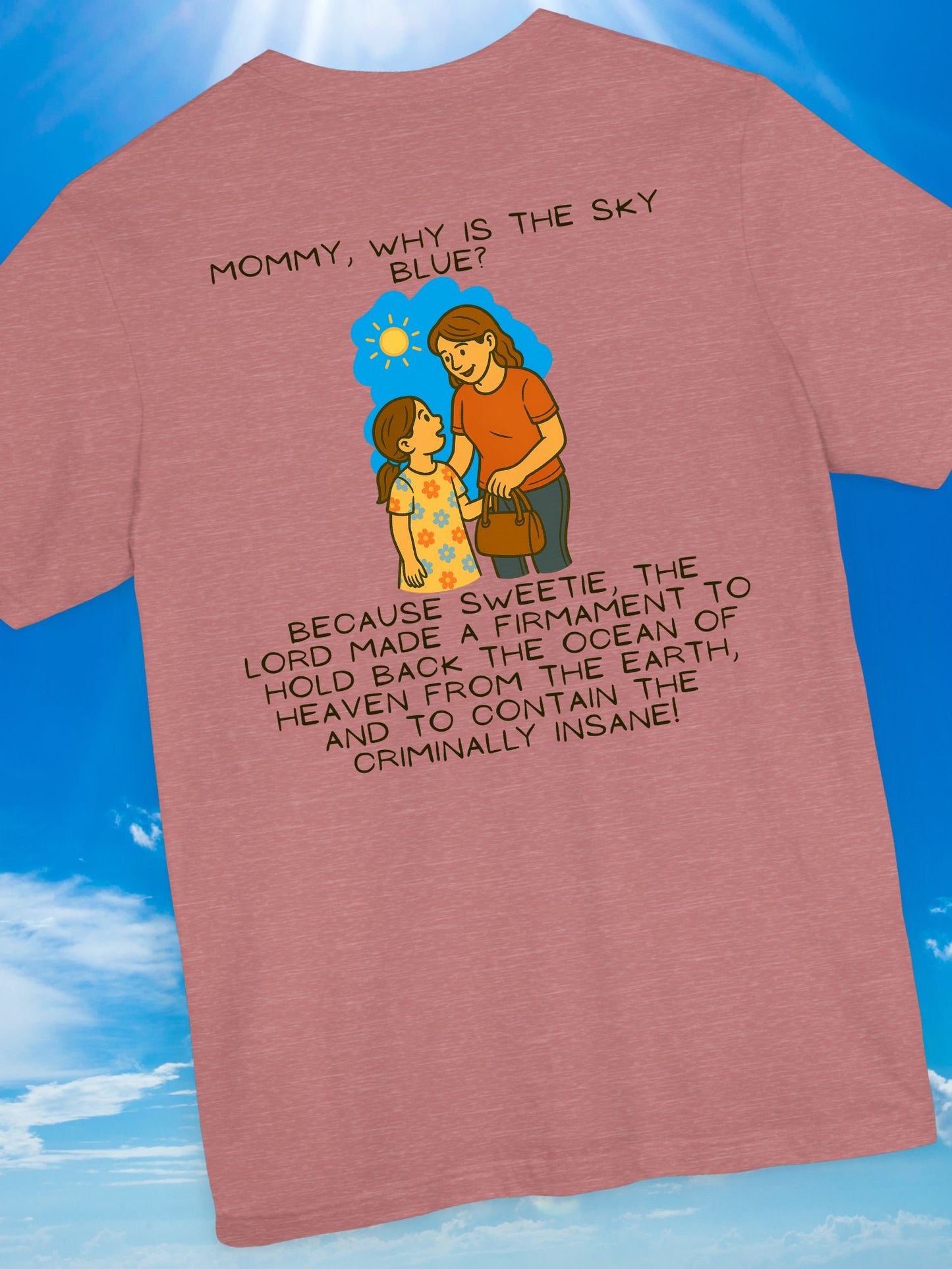 'Why is the Sky Blue?' Mommy & Me Christian Tee, Christian Apparel