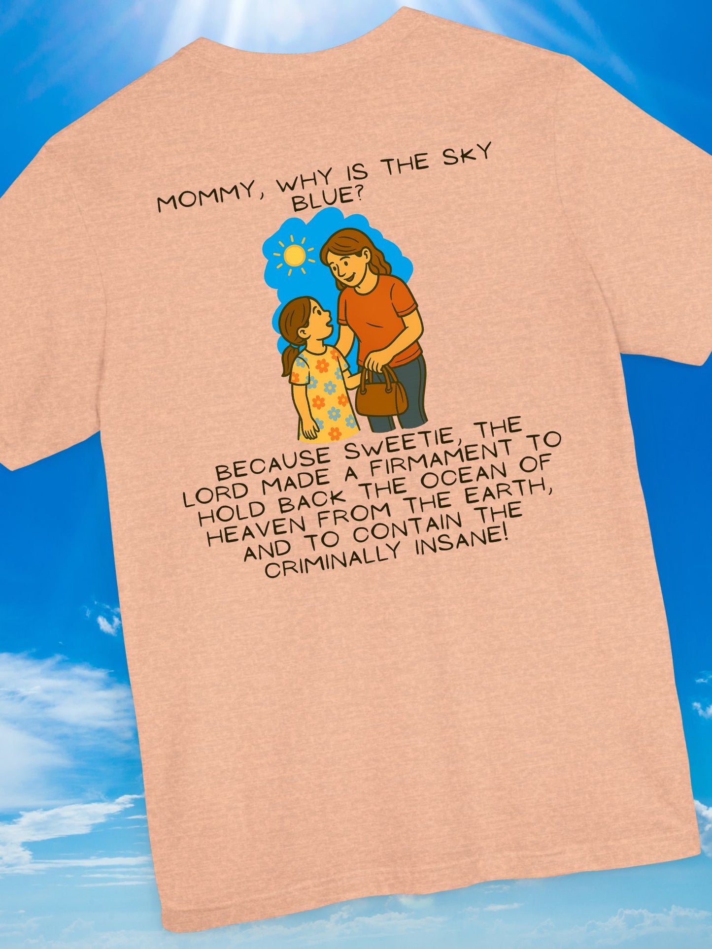 'Why is the Sky Blue?' Mommy & Me Christian Tee, Christian Apparel