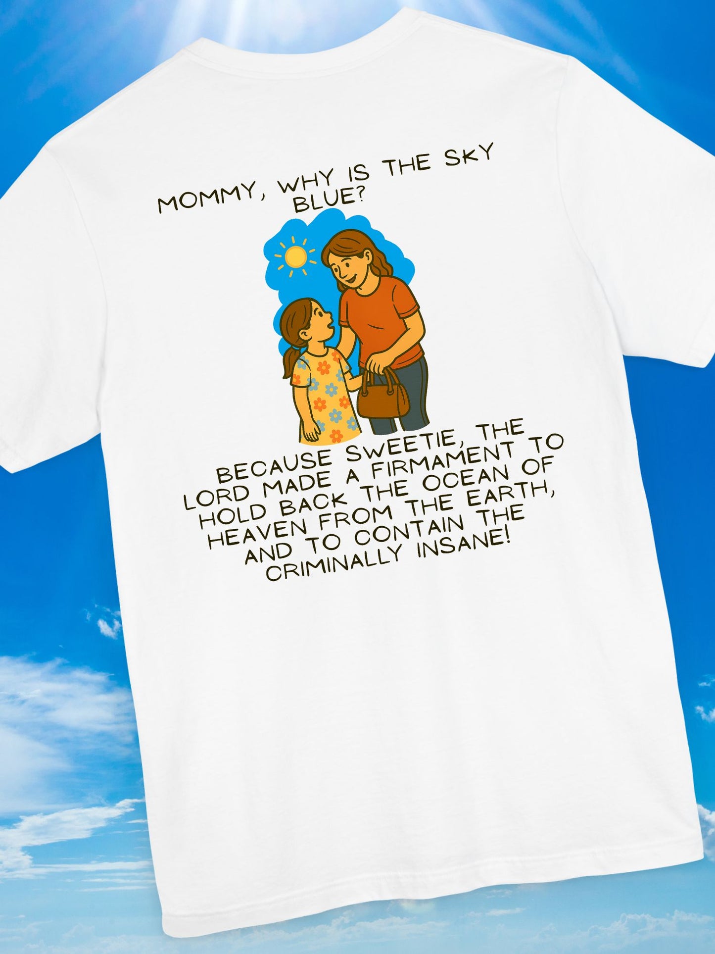 'Why is the Sky Blue?' Mommy & Me Christian Tee, Christian Apparel