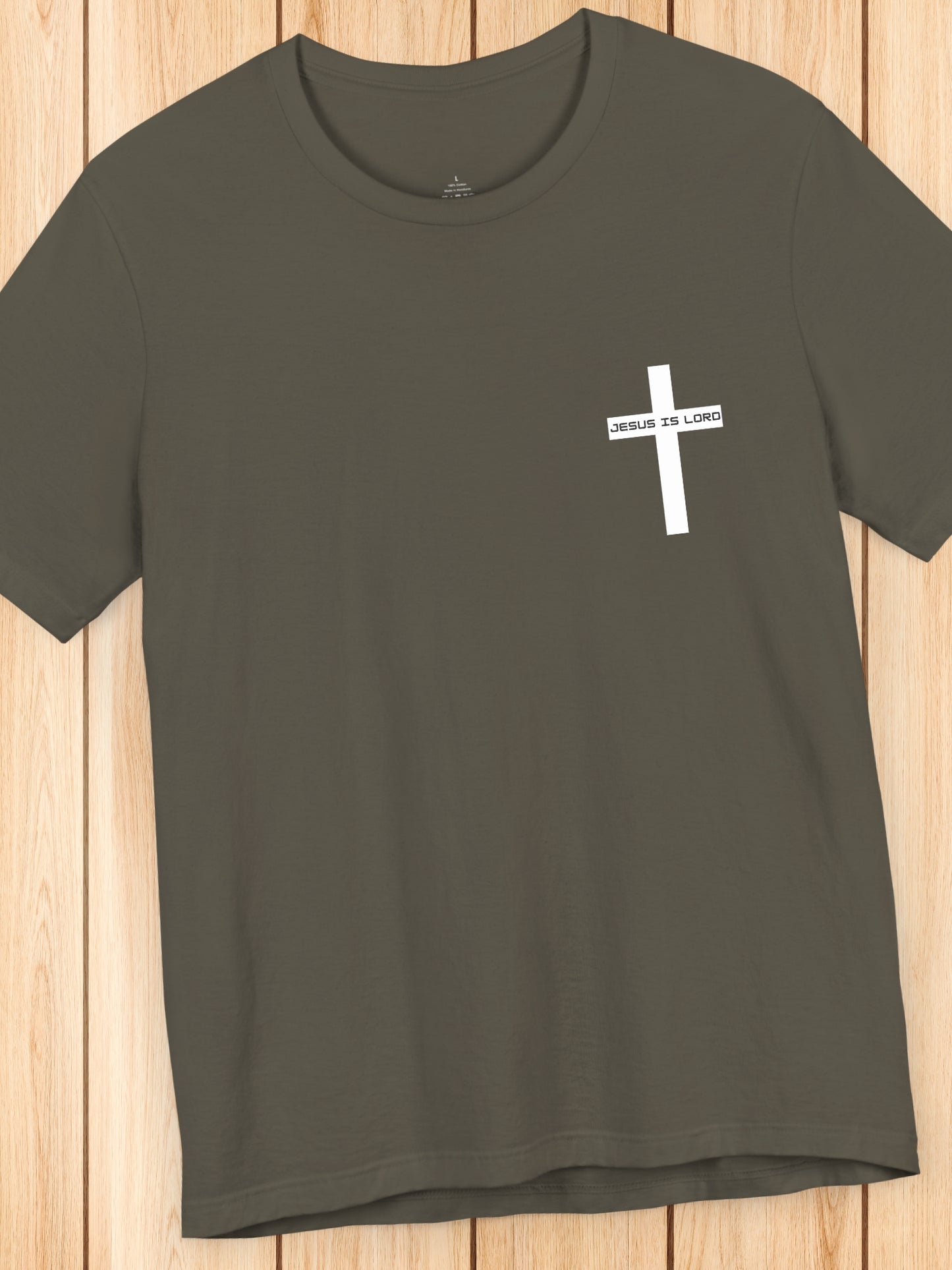 'In a world of lies The Truth is controversial, Jesus is Lord' Back Version Unisex T-Shirt, Christian Apparel, Jesus Tee