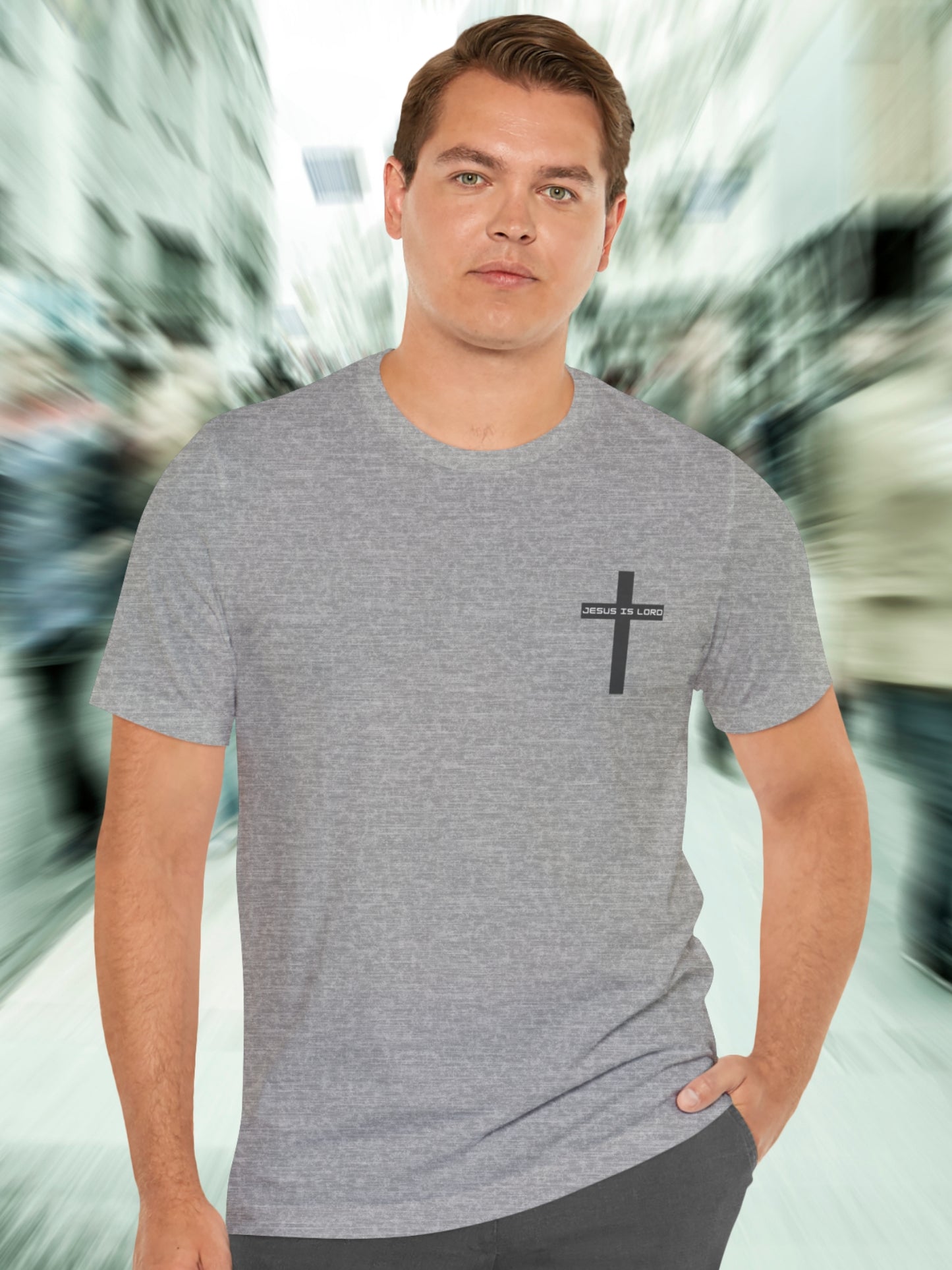 'In a world of lies The Truth is controversial, Jesus is Lord' Back Version Unisex T-Shirt, Christian Apparel, Jesus Tee