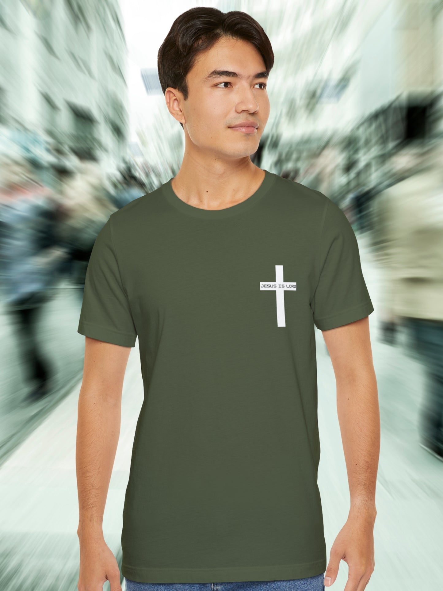 'In a world of lies The Truth is controversial, Jesus is Lord' Back Version Unisex T-Shirt, Christian Apparel, Jesus Tee